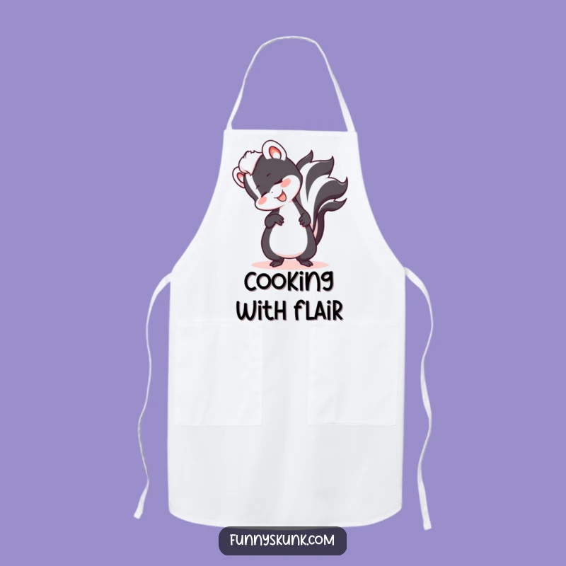 Funny Skunk Tripping Tail Apron: Cook Up Laughs in the Kitchen, Perfect Funny Gift