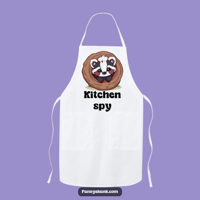 Funny Skunk Peek-a-Boo Apron: Cook with Mischief and a Wink!