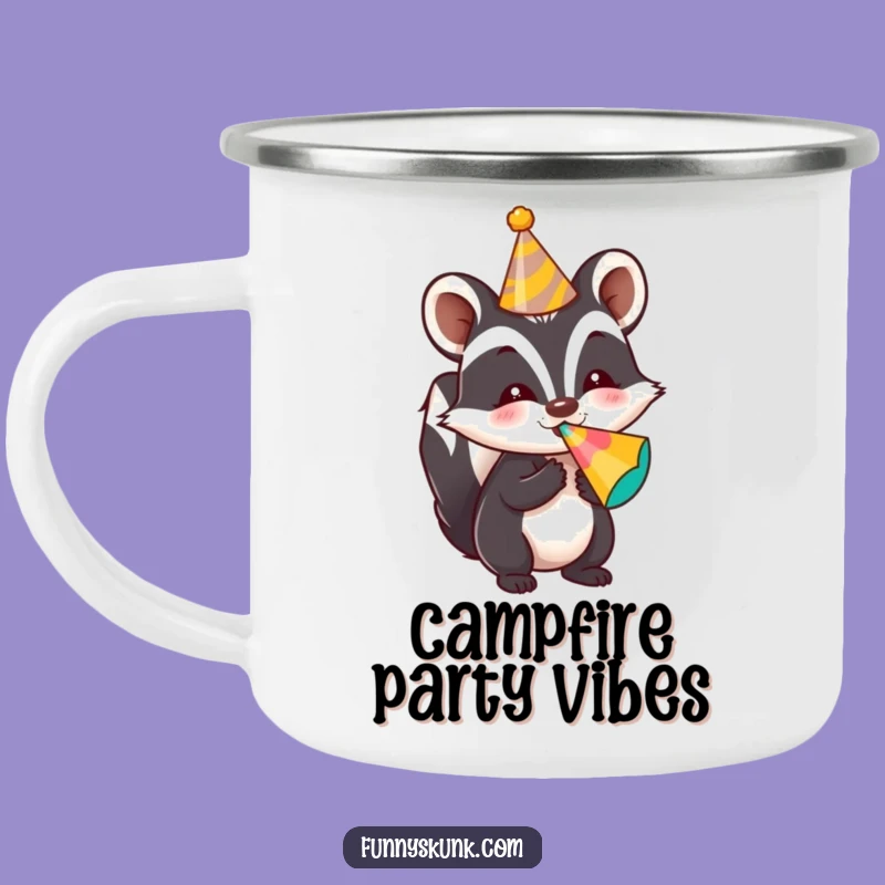 Funny Party Skunk Camping Mug: Outdoor Celebration Fun, Great Funny Gift