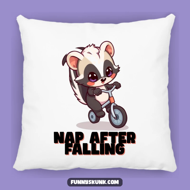 Cozy Funny Skunk Unicycle Pillow: Comfort Meets Comical Balance