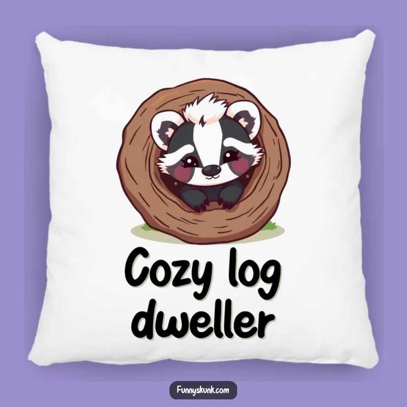 Funny Skunk Peek-a-Boo Pillow: Snuggle Up with This Winking Skunk!