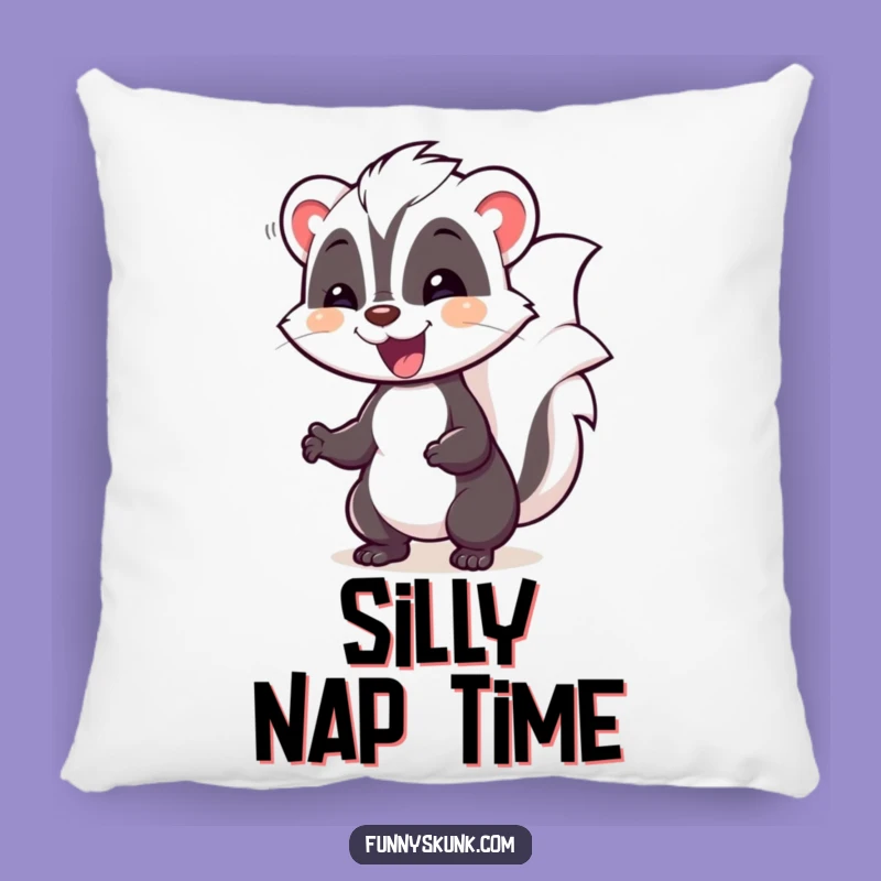 Funny Skunk Waddling Pillow: Comfy Cuteness with a Happy Waddle