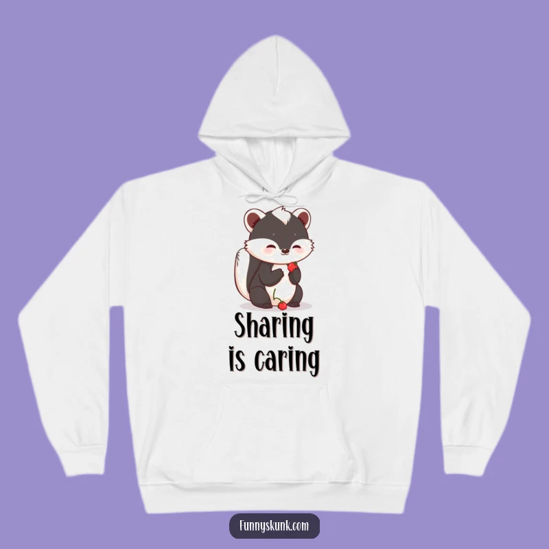 Funny Shy Skunk Berry Hoodie: Cozy Up with Gentle Humor