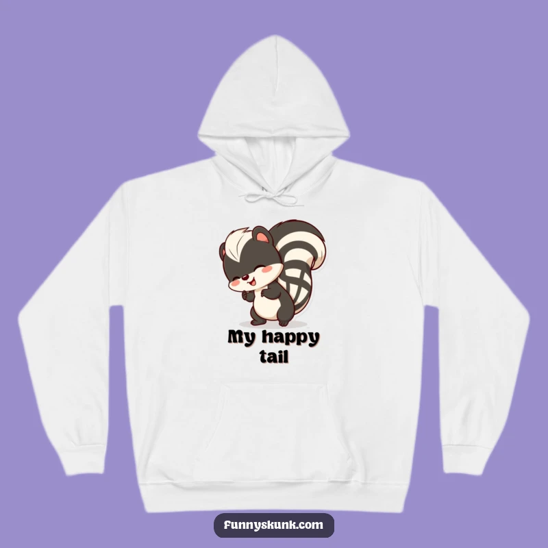 Funny Skunk Tail Wiggle Hoodie: Cozy Up with Delightful Skunk Humor