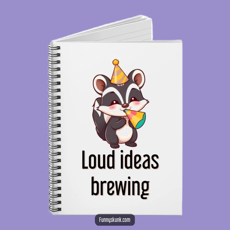 Funny Party Skunk Notebook: Jot Down Festivities with Skunk, Perfect Funny Gift