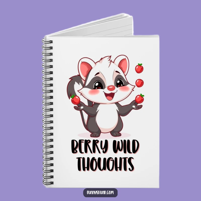 Funny Skunk Juggling Notebook: Jot Down Fun with Berry Skunk, Perfect Funny Gift