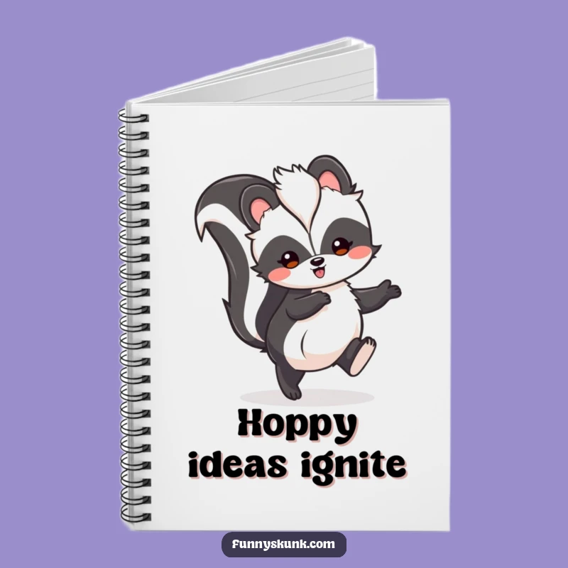 Funny Skunk Hop Notebook: Jot Down Fun with Joyful Skunk, Perfect Funny Gift