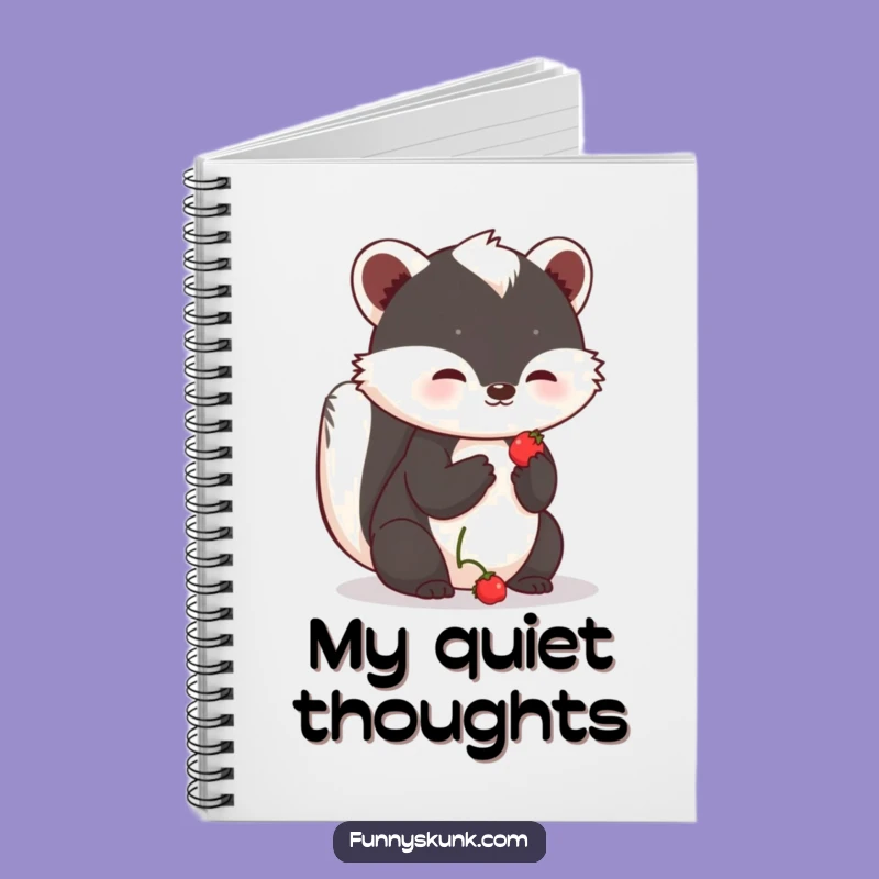 Funny Shy Skunk Berry Notebook: Write Sweet Notes with This Skunk