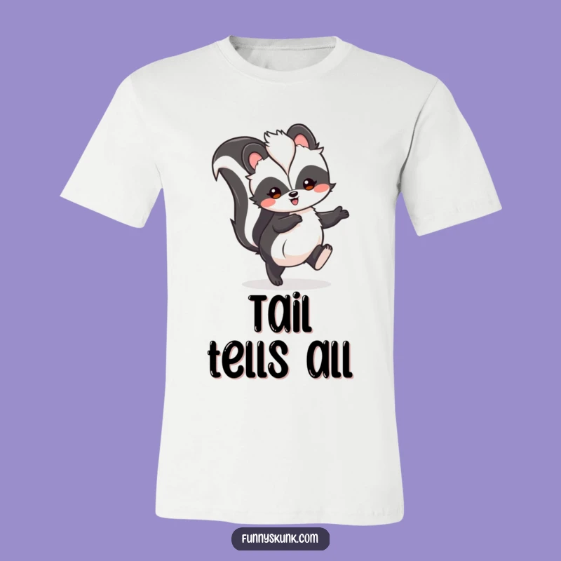 Funny Skunk Hop T-Shirt: Joyful Tail-High Skunk Tee, Perfect Funny Gift